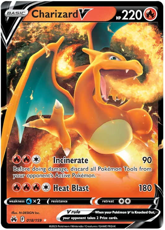 Charizard V 018/159 - Pokemon CROWN ZENITH