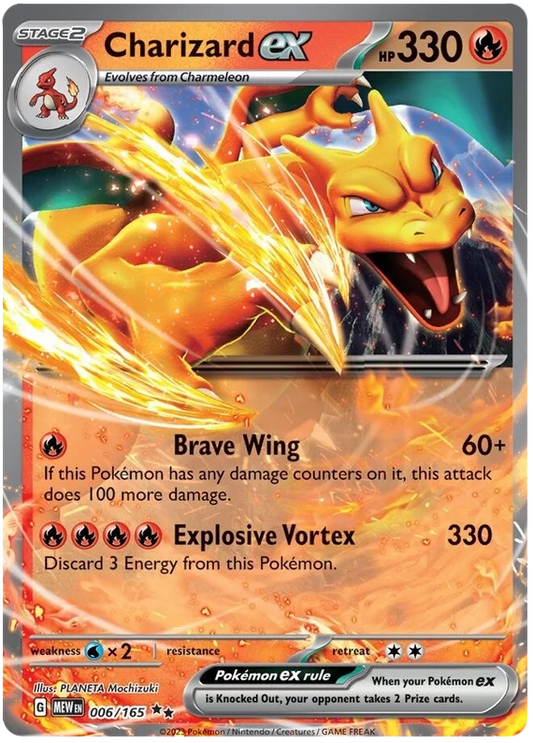 Charizard Ex 006/165 - Pokemon 151 ENGLISH