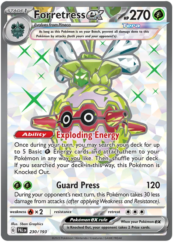 Forretress Ex 230/193 - Pokemon PALDEA EVOLVED