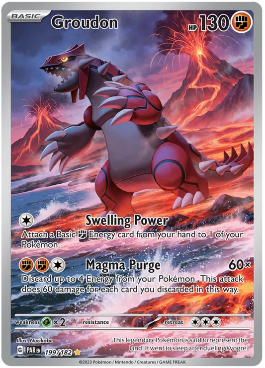 Groudon 199/182 - Pokemon PARADOX RIFT