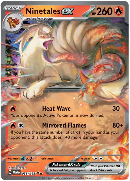 Ninetales Ex 038/165 - Pokemon 151 ENGLISH