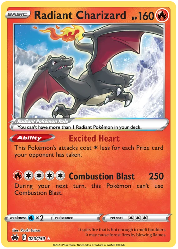 Radiant Charizard 020/159 - Pokemon CROWN ZENITH