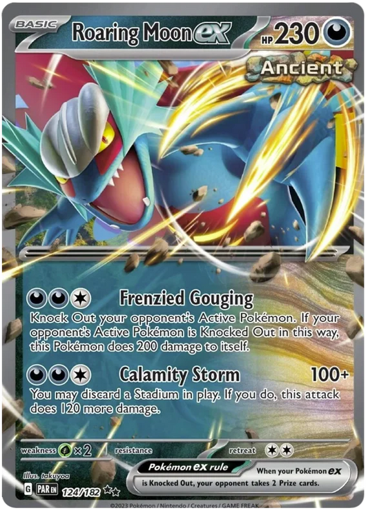 Roaring Moon Ex 124/182 - Pokemon PARADOX RIFT