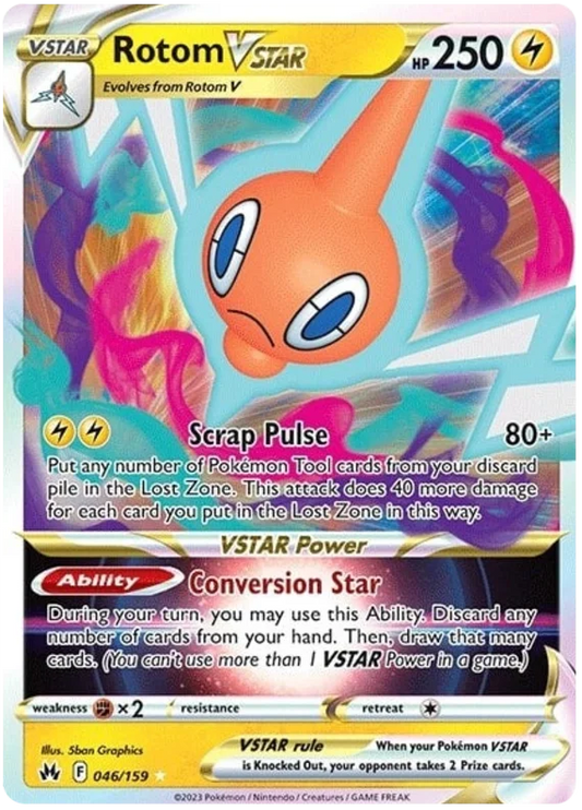 Rotom VStar 046/159 - Pokemon CROWN ZENITH