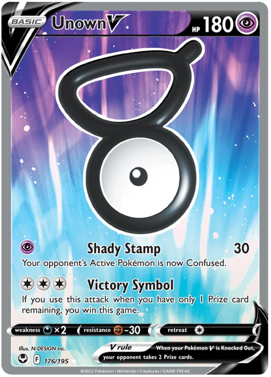 Unown V 176/195 - Pokemon SILVER TEMPEST