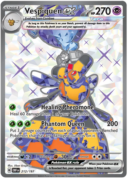 Vespiquen Ex 212/197 - Pokemon OBSIDIAN FLAMES