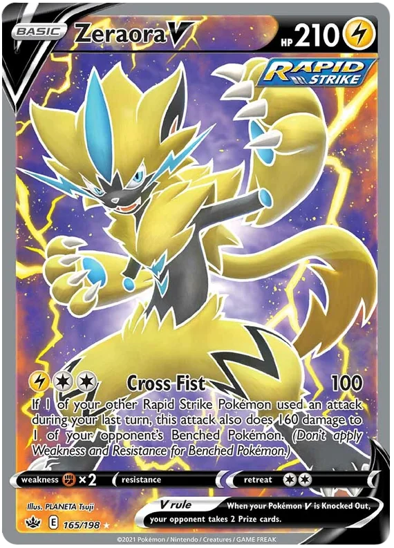 Zeraora V 165/198 - Pokemon CHILLING REIGN